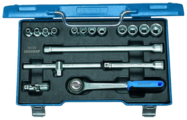 GEDORE D 30 GMU-10 Socket set 3/8" 17-piece UD profile 6-19 mm