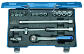 GEDORE D 30 GMU-3 Socket set 3/8" 17-piece UD profile 6-19 mm