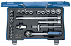GEDORE D 30 HMU-3 Socket set 3/8" 22-piece UD profile 6-22 mm
