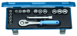 GEDORE 30 JMU-10 Socket set 3/8" 16-piece hexagon 6-19 mm