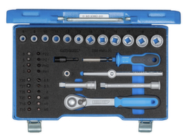 GEDORE D 30 KMU-20 Socket wrench set 3/8" 40-piece IN-IS-PH-PZ-TX-XZN