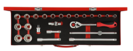 GEDORE R69004024 Socket set 1/2" 10-32mm 24-piece