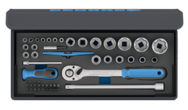 GEDORE TC 19-20-MU-10 Socket set 1/4"+1/2" 52-piece