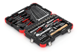 GEDORE R46003100 Socket set 1/4"+1/2" 10-32mm 100-piece