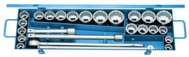 GEDORE D 32 EMAU-2 Socket set 3/4" 25-piece UD profile mm+ZOLL