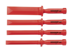 GEDORE R91901004 Gilding chisel set 3/4"-1.1/2" 4-piece
