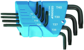 GEDORE H 43 TX-88 Hex key L-wrench set in holder 8-piece TX T9-T40