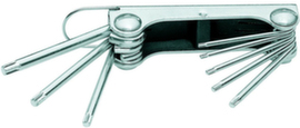 GEDORE SCL 43 TX-80 Hex key L-wrench set in clip 8-piece TX T9-T40