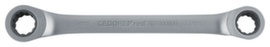 GEDORE R07401415 Double ring ratchet wrench straight SW14x15 mm