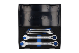 GEDORE 7 UR-005 Set of open-end wrenches with ring ratchet