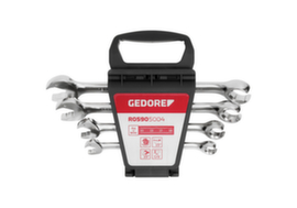 GEDORE R05905004 Combination ratchet wrench open-ended 10-19 mm 4-piece