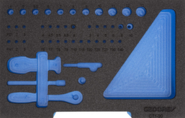 GEDORE EI-1100 CT1-20 Foam module 1/2 L-BOXX 136 empty