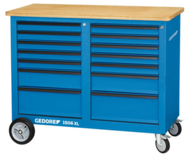 GEDORE 1506 XL 2511 Roller workbench 1.25 m wide with 2x 7 drawers