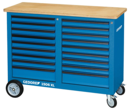 GEDORE 1506 XL 2810 Roller workbench 1.25 m wide with 2x 9 drawers