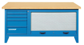 GEDORE B 1500 L Workbench with sheet metal shutter