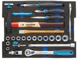 GEDORE 1100 CT2-01 Craftsman's assortment 26-piece in 2/2 L-BOXX 136 module