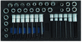 GEDORE 1500 CT1-ITX 30 Set of screwdriver bits 3/8" in check tool module