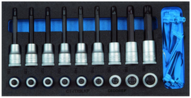 GEDORE 1500 CT1-ITX 19 LKP Set of screwdriver bits 1/2" in check tool module