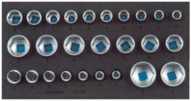 GEDORE 1500 CT1-19 Set of sockets 1/2"