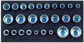 GEDORE 1500 CT1-19 IS Set of sockets 1/2" in check tool module