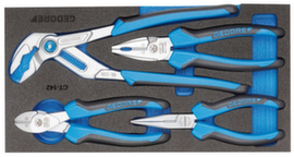 GEDORE 1500 CT1-142 Pliers assortment in check tool module