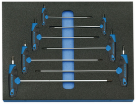 GEDORE 2005 CT2-2143 KTX Hex key L-wrench set in check tool module