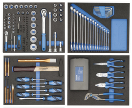 GEDORE TS-147 Tool assortment in check tool modules