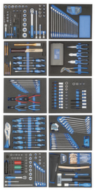 GEDORE TS-308 Tool assortment in check tool modules