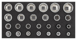 GEDORE RED R22150009 Socket set 1/2" 2/6 CT module 26-piece