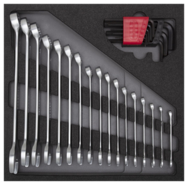 GEDORE RED R22250000 Combination wrench set 4/6 CT module 26-piece