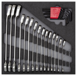 GEDORE R22250001 Wrench set 4/6 CT module 24-piece