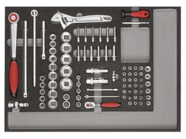 GEDORE R21010004 Tool set 3x CT modules 129-piece