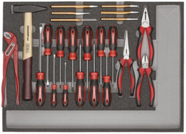 GEDORE RED R22350005 Tool set BASIS tool 1/1 CT module 23-piece