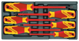 GEDORE 1500 ES-VDE 2170 PZ VDE screwdriver set in 1/3 ES module