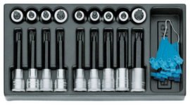 GEDORE 1500 ES-ITX 19 LKP Set of screwdriver bits 1/2" in 1/3 ES module