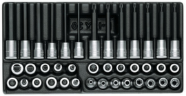 GEDORE 1500 ES ITX 30 Set of screwdriver bits 3/8" in 1/3 ES module