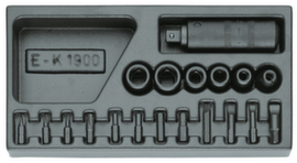 GEDORE 1500 ES-K 1900 Screwdriver set 1/2" in 1/3 ES module