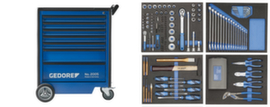 GEDORE 2005-TS-147 Tool trolley with 147-piece tool assortment
