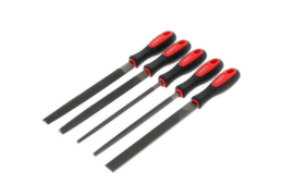 GEDORE R93000005 File set 3-edge + 4-edge + flat + round + half 5-piece