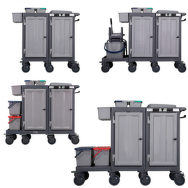 Closed cleaning trolley VariX