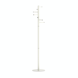 MAUL Coat rack MAULcaurus, with 7 hook, RAL9003 Signal white