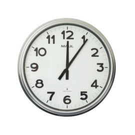 MAUL Radio-controlled wall clock MAULride, with Arabic numerals and dashes, Ø 610 mm