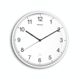 MAUL Radio-controlled wall clock MAULsprint with Arabic numerals, with Arabic numerals and dashes, Ø 305 mm