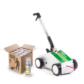 a.m.p.e.r.e. Floor marking set TRAFFIC with 12 paint cans
