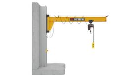 Vetter Pillar-mounted slewing jib crane ASSISTENT with low headroom