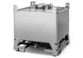 Stainless steel IBC container HxLxW 1160x1150x1150 mm