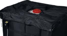 Insulating cover for heating jacket for IBC