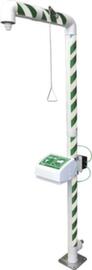 ATEX body and eye shower with basin with cover