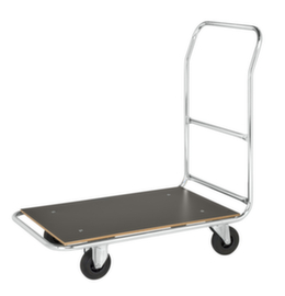 Kongamek Push bar trolley, load capacity 250 kg, loading area 800 x 500 mm
