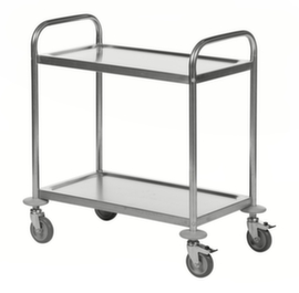 Kongamek Stainless steel serving trolley